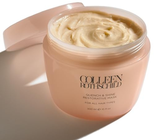 COLLEEN ROTHSCHILD Quench & Shine Restorative Mask | Deeply Nourishing Conditioning Treatment | Color-Safe Formula | Strengthening Hair Repair | Revives All Hair Types (10 fl oz)