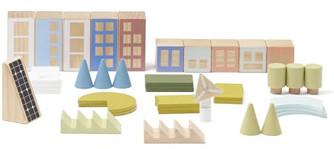 Kid’s Concept Bausteine - Holzbausteine - Bauklötze ab 2 Jahr - Bausteine für Kinder ab 2 Jahr - Bauklötze - Holzbausteine ab 2 Jahr - Bausteine Holz - Holz Spielzeug - Bauklötze Holz