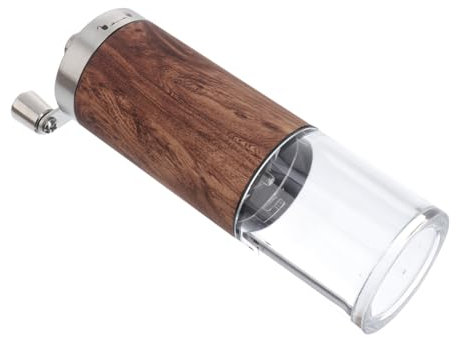 Alipis 1 Moulin À Café Manuel En Bois Argenté