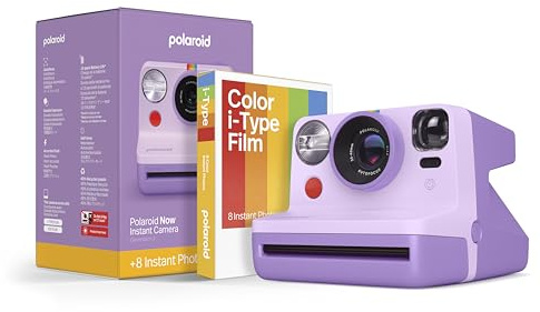 Polaroid Now 6559 - Fotocamera istantanea I-Type di seconda generazione + pellicola (8 foto), viola