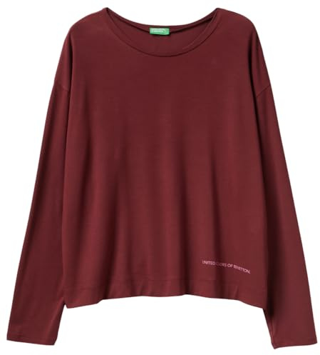United Colors of Benetton Parte Superior del Pijama Mujer, Rojo, M