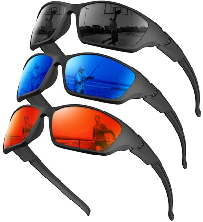 KALIYADI Polarized-Sunglasses-Men Sports Mens-Sunglasses Women: Sun Glasses with UV400 Protection for Cycling Fishing Running