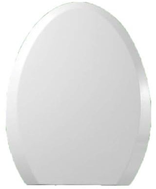 Generic Siège de toilette compatible avec siège de toilette avec fermeture douce et charnière réglable sur le dessus, couvercle de toilette épais pour toilettes en forme de V/U, blanc-V-35,2 x 46 cm