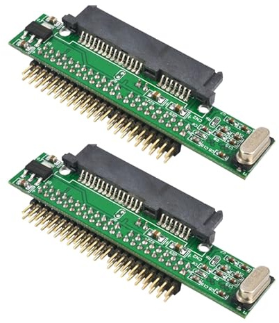 Wzxksoac 2X to IDE Adapter 2.5 Female to 2.5 Inch IDE Male 40 Pin Port 1.5Gbs Support 133 HDD CD DVD