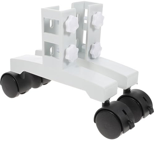 TOBBOMEY 2 Piezas Soporte para Calentador Infrarrojo con Patas Giratorias y Ruedas Base Estable para Radiador Eléctrico Casa Accesorio Práctico para Mover Fácilmente Calefactores