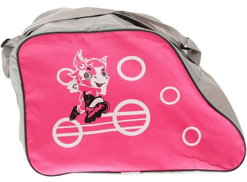 LRXIYODE Bolsa de Patines en Línea Rosa de Gran Capacidad en Tela Oxford
