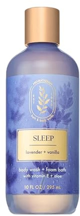 Bath & Body Works Aromatherapy Sleep - Lavender + Vanilla Body Wash & Foam Bath, 10 Fl Oz