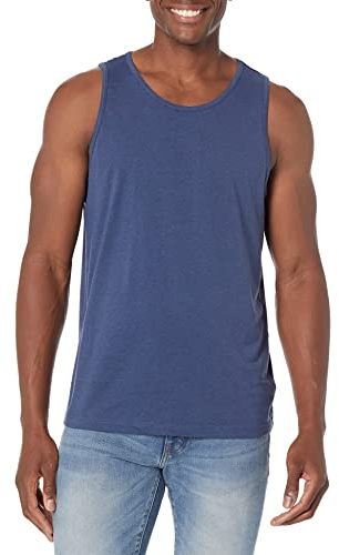Amazon Essentials Camiseta de Tirantes de Ajuste Normal Hombre, Azul Mezcla, L