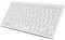 Akozon Mini Clavier, Clavier USB Compact avec Cable USB Ultra-Fin pour Ordinateur de Poche(Blanc)
