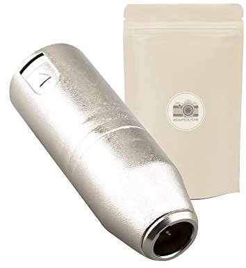 Adattatore spina mini XLR Maschio verso spina XLR maschio - Connettore audio stereo in metallo - 3 poli pins - Adaptout marca francese