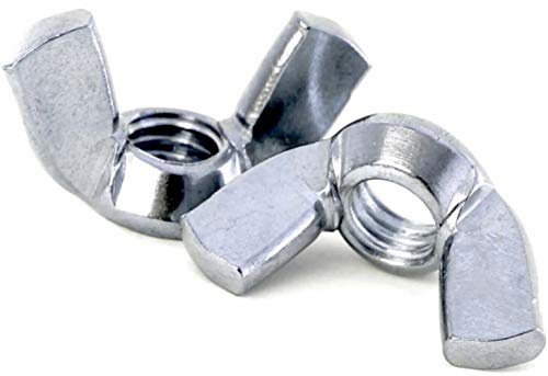 Wing Nuts Butterfly DIN 315 (American) Zinc Plated Steel for DIY Tools Machinery Pack of: 20 Size: M3