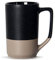 SHOWFULL 16oz Large Coffee Mug, Two Color Combination Big Ceramic Tea Cup with Large Handle with White Speckled for Men Women Restaurant Home Office Hot Drinks, Black