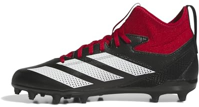 Adidas Men's Adizero Impact.2 American Football, Black/White/Team Power Red, 10