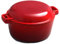Mswborml Redonda Cacerola Cocotte con Tapa y Asas Apta para Horno e Induccion Cazuela Pequeña de Hierro Fundido con Tapa, 26 cm Olla Holandesa Redonda Dutch Oven para Hogar, Restaurante,Rojo
