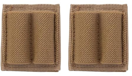 JENIZO Tactical 12GA Schrotflinte Patronentasche Tragbare Molle 2 Kolben Patronen Lager Shell Halter Taktischer Klettverschluss(2 Stuck)