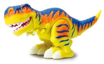 410035 Bruni Dinosaurier 2,4G mit rot leuchtenden Augen, Lauffunktion mit Stampfgeräuschen und Kopfbewegung