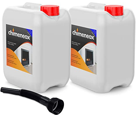 10 litros Bioetanol 96% Origen Vegetal para chimeneas - 2 Garrafas de 5l