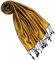 Lorenzo Cana - Echarpe - Imprimé cachemire - Femme 70 x 190 cm Gold-gelb-schwarz