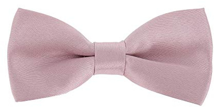 Cravatta, Papillon Uomo e Ragazzo, Pochette Costume e Gemelli Vecchia Rosa, Rosa invecchiato, Rosa cipria - Matrimonio, Farfalla Bambino, Taglia Unica