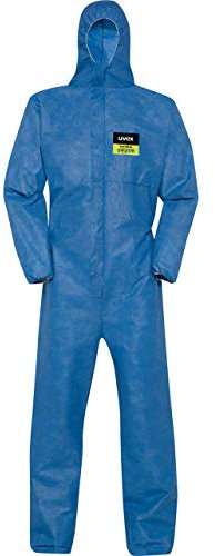 Uvex 5/6 Air Chemikalien-Schutzanzug - Blauer Einweg-Overall - Partikeldicht S
