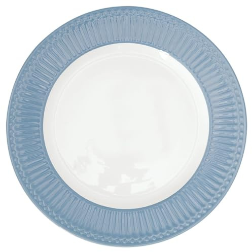 GreenGate - Essteller, Teller, Speiseteller - Alice - Porzellan - Sky Blue - D 26,5 cm