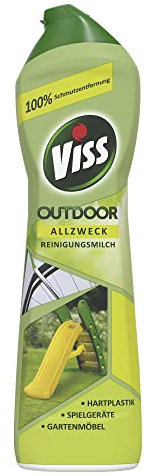 Viss Allzweckreiniger Outdoor Reinigungsmilch Reinigungsmittel für Hartplastik, Spielgeräte und Gartenmöbel für 100% Schmutzentfernung 450 ml 1 Stück