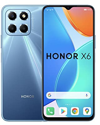 HONOR X6 Mobile Phone, 6.5 Inch Dual SIM Unlocked Smartphone, 50MP Triple Camera, 5000mAh, 4GB+64GB, Android 12(2 Year Warranty) (Renewed)