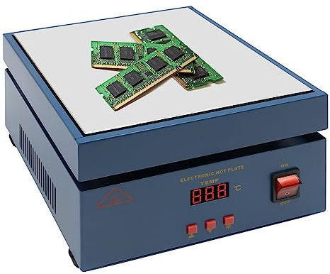 800 W elektrisk värmeplatta lödstation Soldering Station – lödning förvärmning järnvägsstation – svetsare värmeplatta – temperaturkontroll – återflödeslödning 800 W
