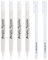 Kighdel White Gel Pen 6 PCS White Pens for Art, 1mm Dual-Head Writable Fine Point Highlight Gel Pen for Art,Wood, Rock Painting, Plastic, Ceramic, Glass and Fabric DIY Drawing
