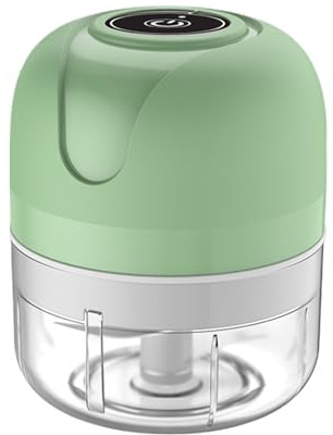 Chopper de alimentos eléctricos, procesador de alimentos eléctricos | Licuadora de helicóptero de vegetales | Gadget de cocina de diámetro inalámbrico recargable para cocina en casa al aire
