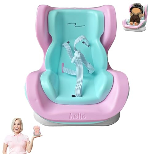 Asiento de Coche para muñecas, Asientos De Seguridad Muñeca, Mini muñeca Asiento de Coche, Asiento de muñeca de Peluche para el Coche, para 17 cm Muñeca