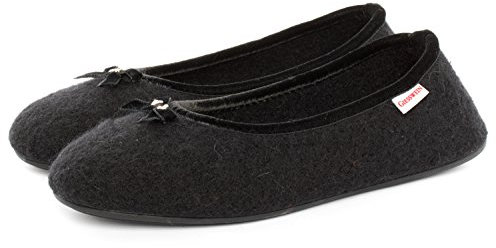 GIESSWEIN Hohenau, Pantoffeln Damen, Schwarz 022 , 38 EU