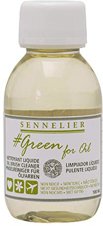Sennelier Green for oil 100ml Oil brush cleaner natural ingedients