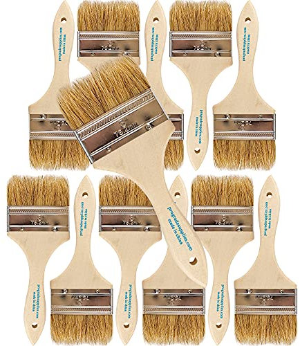 Pro Grade 3 Chip Brushes, Disposable Paint Brushes, for Epoxy, 12 Pack