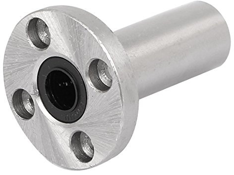 Aexit LMF10LUU Einsätze 10mm Innen Dmr Runde Flansch Typ Linear Motion Kugellager Schaft Kugellager