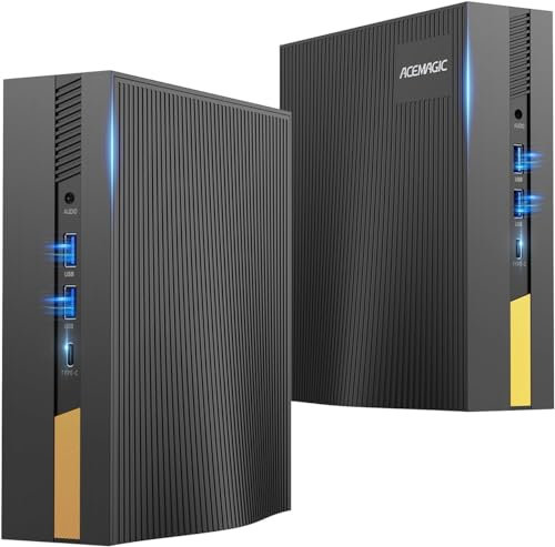 ACEMAGIC Mini PC Ιntel Core i5 11500B【Beat i7 11390H】(6C/12T, jusqu'à 4,6 GHz), 16Go DDR4 512Go SSD, Mikro Ordinateur Bureau【WiFi 6/Bluetooth 5.2/Type-C】