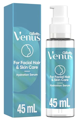 Venus for Facial Hair & Skin Care Hydration Serum with Hyalaronic Acid, After Dermaplaning Soothing Serum for All Skin Types, Lightweight Moisturiser