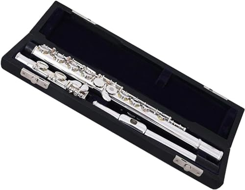 LABLADUO Flöjt, flöjter professionellt musikinstrument 16 hål öppen flöjt med E-nyckel kopparpläterade nycklar-nickel silver flöjt C