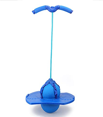 Keenso Jumper Pogo, Bâton Pogo avec Poignée et Pompe à Balle pour Les Enfants et Les Adultes (Blue)