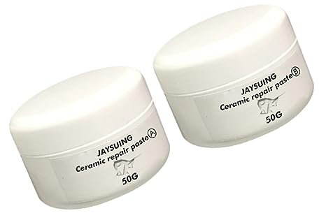 Mipcase 2 Pièces Glue de réparation de carreaux colle de carreaux carrelage pâte à fissures pour carreaux pâte à craqueler en céramique colle de réparation pour céramique Plastique blanche