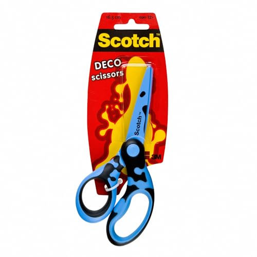 Scotch Edelstahl-Dekoschere farbiger Komfortgriffe, 16,5 cm, grün, blau, pink - für den Täglichen Gebrauch