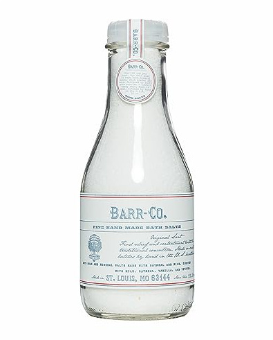 Barr-Co. Original Scent Fine Hand Made Bath Salts, Vanilla Coconut Bath Salts with Oatmeal and Vetiver, Relaxing Bath Products for Women & Men, 32 oz