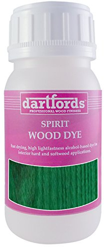 dartfords Emerald Green Interior Spirit Based Wood Dye - 250ml Bottle