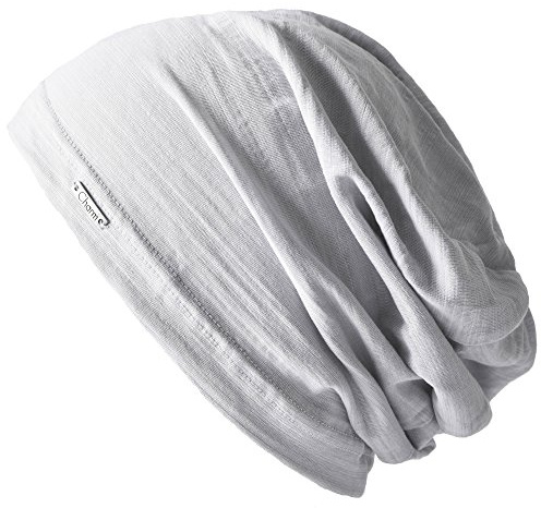 CHARM Gorros Hombres 100% Algodón & Beanie Mujer, Gris Claro
