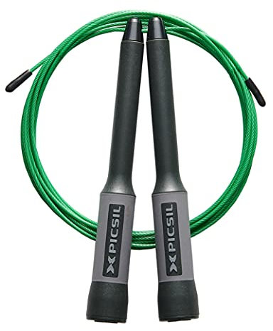 PICSIL Sphinx Speed Rope, Speed Rope mit 360-Grad-Drehung, Doppellager-System, Home Workout, Boxen, Fitness & Kondition, Geeignet für Männer, Frauen und Kinder (Black)