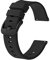 BISONSTRAP Cinturino per Orologi in Silicone, Leggeri Cinturini con Sgancio Rapido, 18mm, Nero con Fibbia Nera