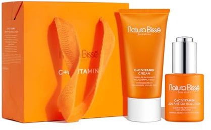 Natura Bissé C+C Vitamin Set – The Ultimate Duo | Set para Devolver el Glow a tu Piel. Incluye el Sérum C+C Vitamin 20% Antiox Solution de 30 ml y la Crema C+C Vitamin Cream de 50 ml