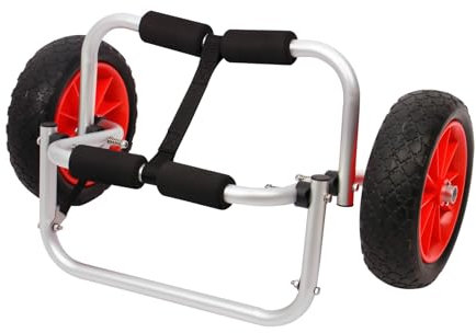 Lightakai - Kajakwagen Bootswagen, Transport Kajak Kanu Transportwagen Trolley Faltbarer Wagen für Schlauchbooten und Anhängern usw