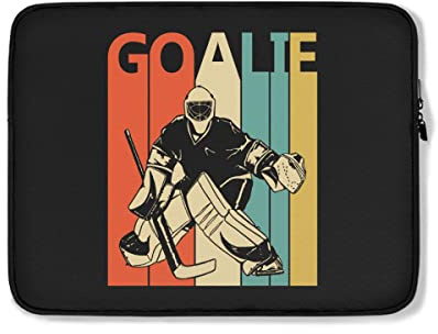 Housse Ordinateur Portable Gardien De But Hockey Rétro Pochette De Protection Laptop Sleeve Antichoc Facile À Transporter Housse pour Ordinateur Portable 15In, pour Hommes, Femmes