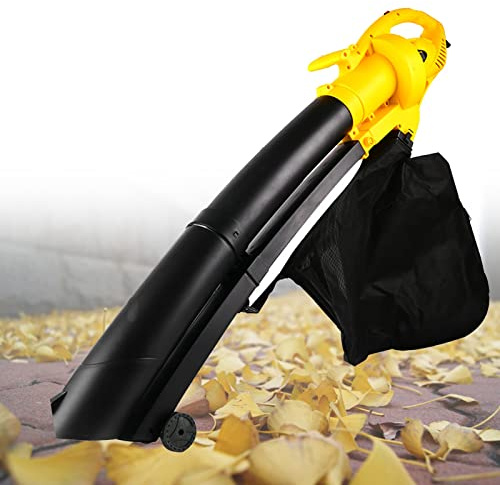 Soffiatore Elettrico Portatile da Giardino, Sacco di Raccolta Foglie da 35 L, Raccoglitore di Foglie da 3000 W, Aspirafoglie, Rapporto di Triturazione 10:1, una Macchina Pulita, Intelligente ed Effic
